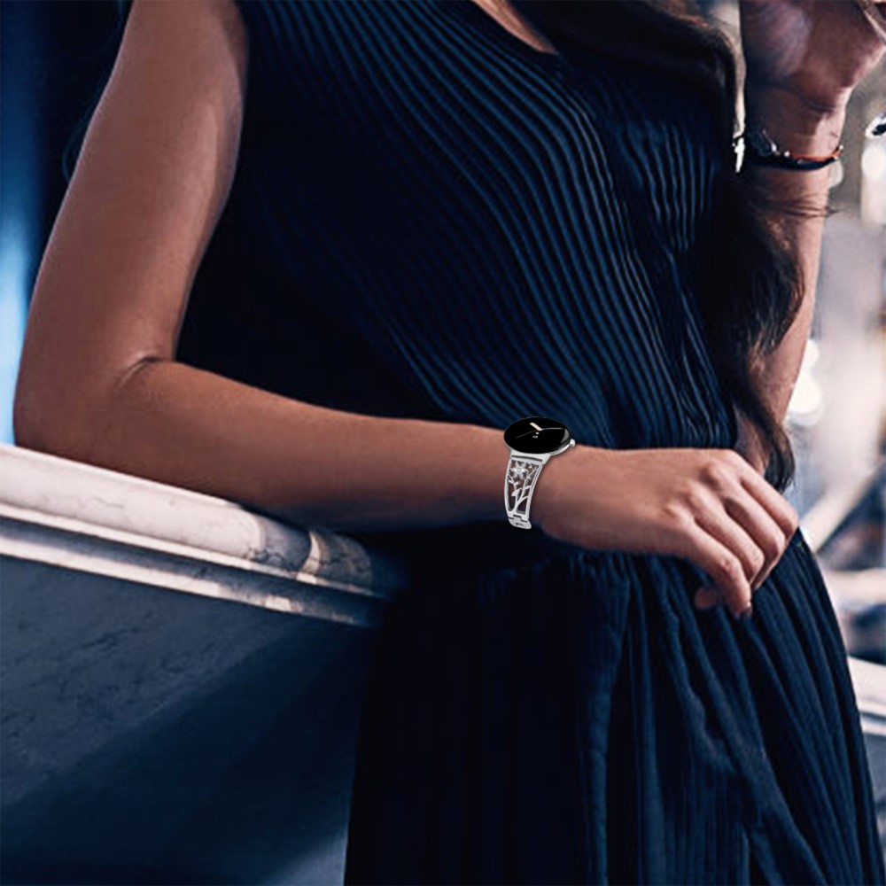 Vildt nydelig Google Pixel Watch Rem - Sølv#serie_140