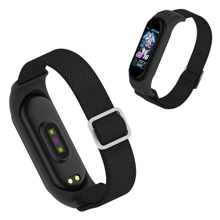 Xiaomi Mi Smart Band 6 / 5 nylon watch band - Black#serie_1