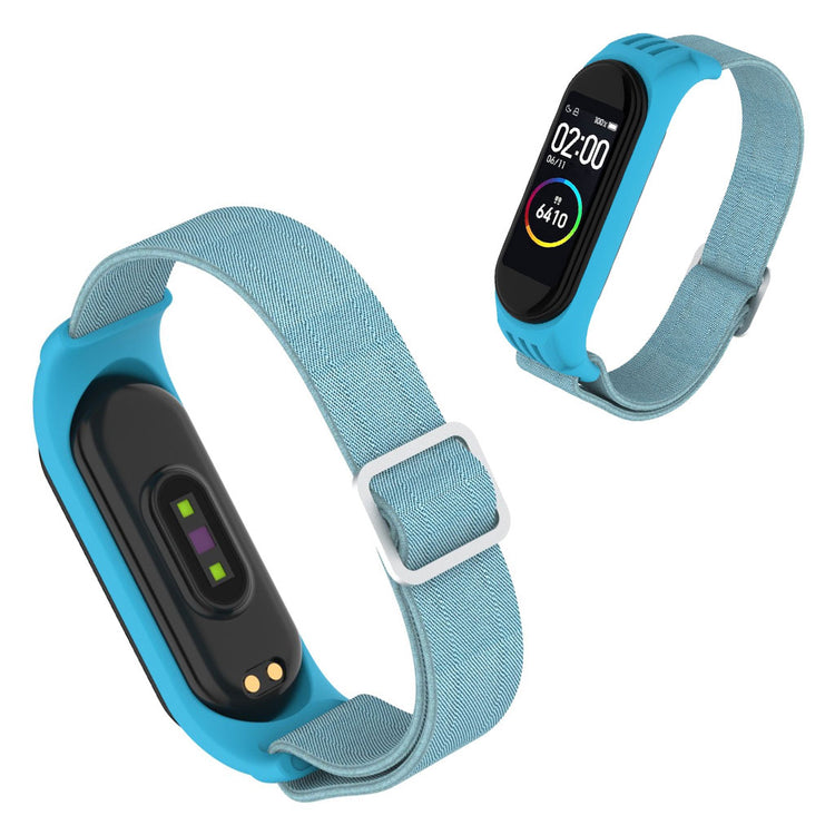 Xiaomi Mi Smart Band 6 / 5 nylon watch band - Light Blue#serie_12