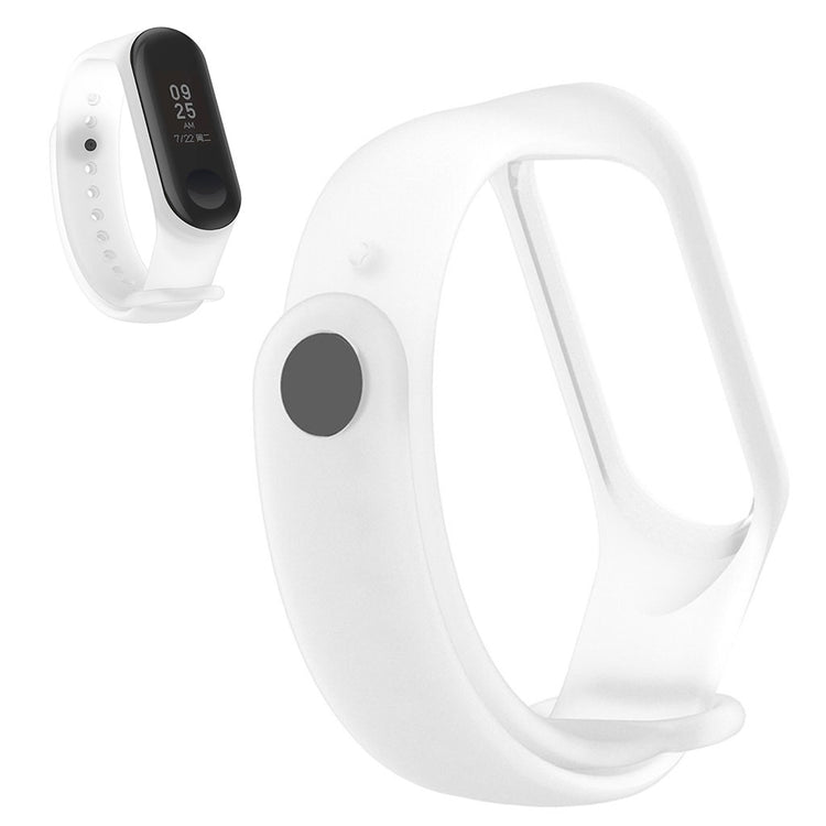 Pænt Xiaomi Mi Smart Band 6 / Xiaomi Mi Band 5 Silikone Rem - Hvid#serie_6