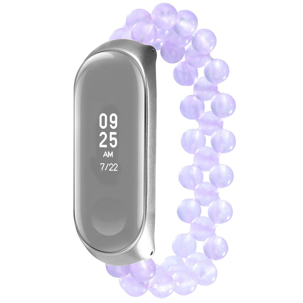 Cool Xiaomi Mi Smart Band 6 / Xiaomi Mi Band 5 Rhinsten Rem - Lilla#serie_6