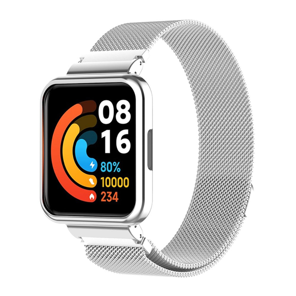 Vildt smuk Xiaomi Redmi Watch 2 Lite Metal Rem - Sรธlv#serie_7