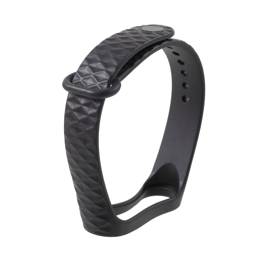 Super fantastisk Xiaomi Mi Band 3 Silikone Rem - Sort#serie_4