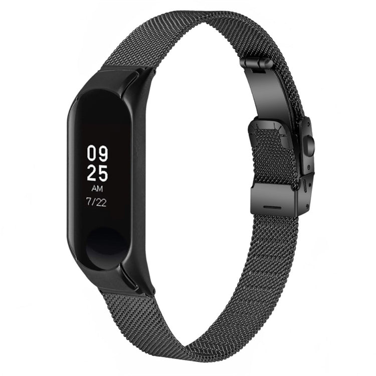 Super skøn Xiaomi Mi Band 7 Metal Urrem - Sort#serie_1