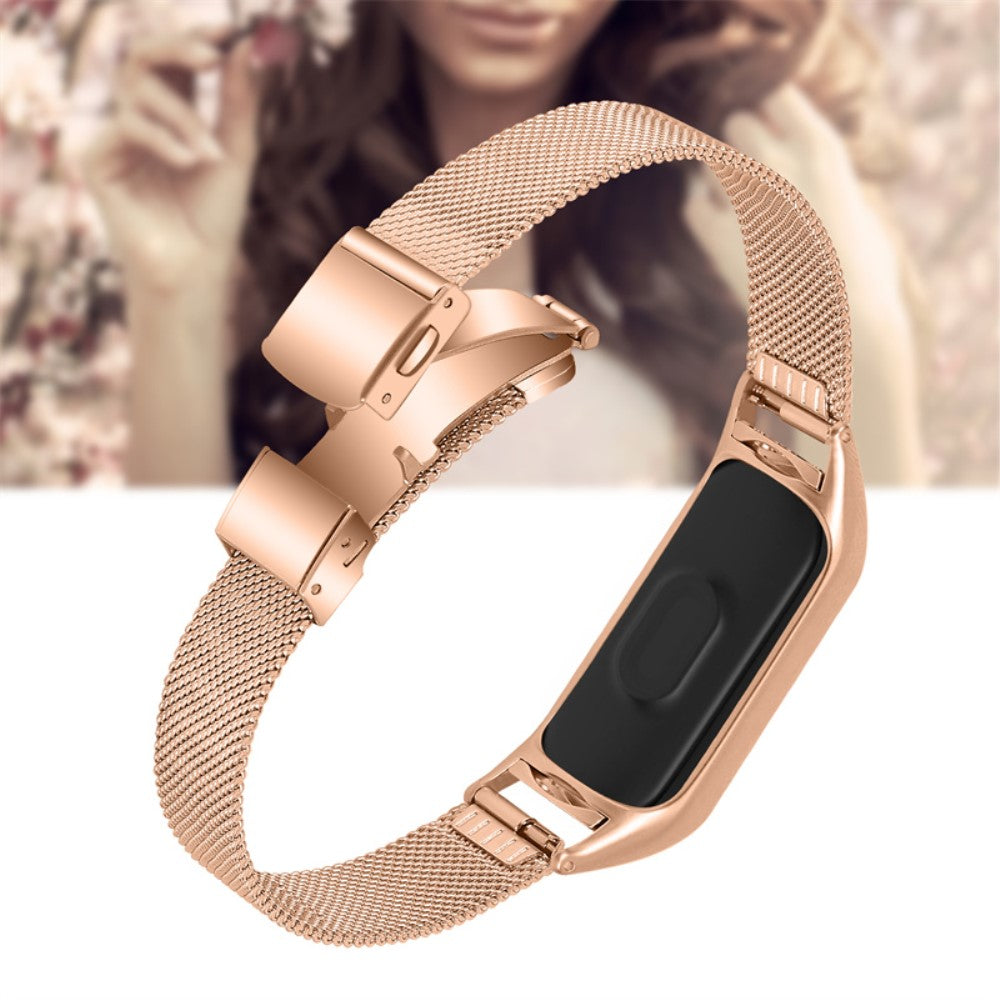Super skøn Xiaomi Mi Band 7 Metal Urrem - Pink#serie_2