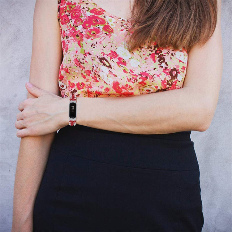 Super skøn Xiaomi Mi Band 7 Stof Urrem - Rød#serie_4