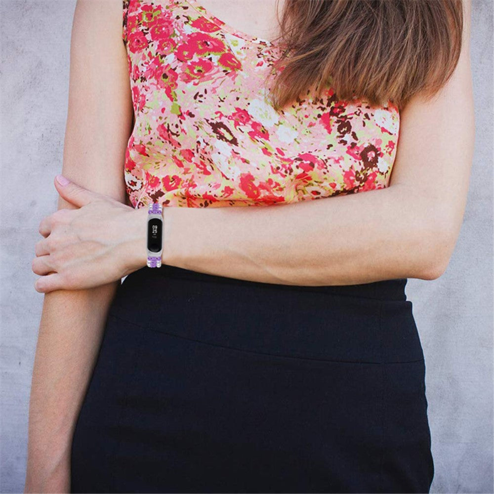 Super skøn Xiaomi Mi Band 7 Stof Urrem - Lilla#serie_8