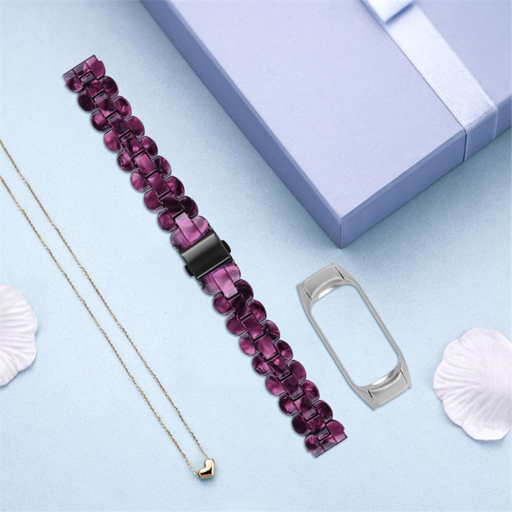 Klassisk Xiaomi Mi Band 7 Metal Urrem - Lilla#serie_6