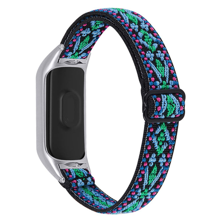Mega hårdfør Xiaomi Mi Band 7 Nylon Rem - Blå#serie_5