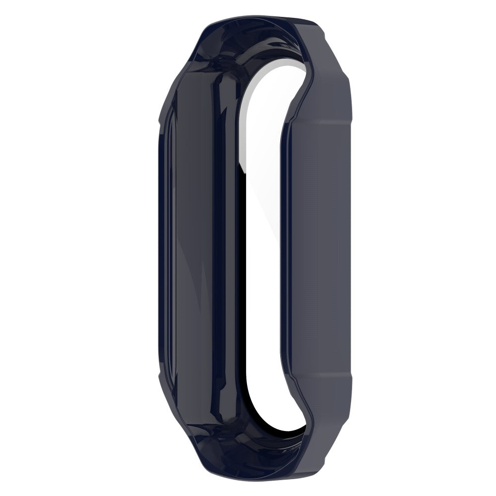 Beskyttende Xiaomi Mi Band 7 Cover med Skærmbeskytter i Plastik og Hærdet Glas - Blå#serie_2