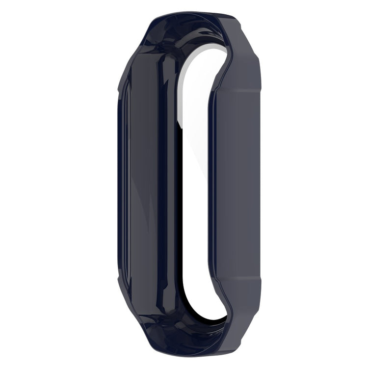 Beskyttende Xiaomi Mi Band 7 Cover med Skærmbeskytter i Plastik og Hærdet Glas - Blå#serie_2