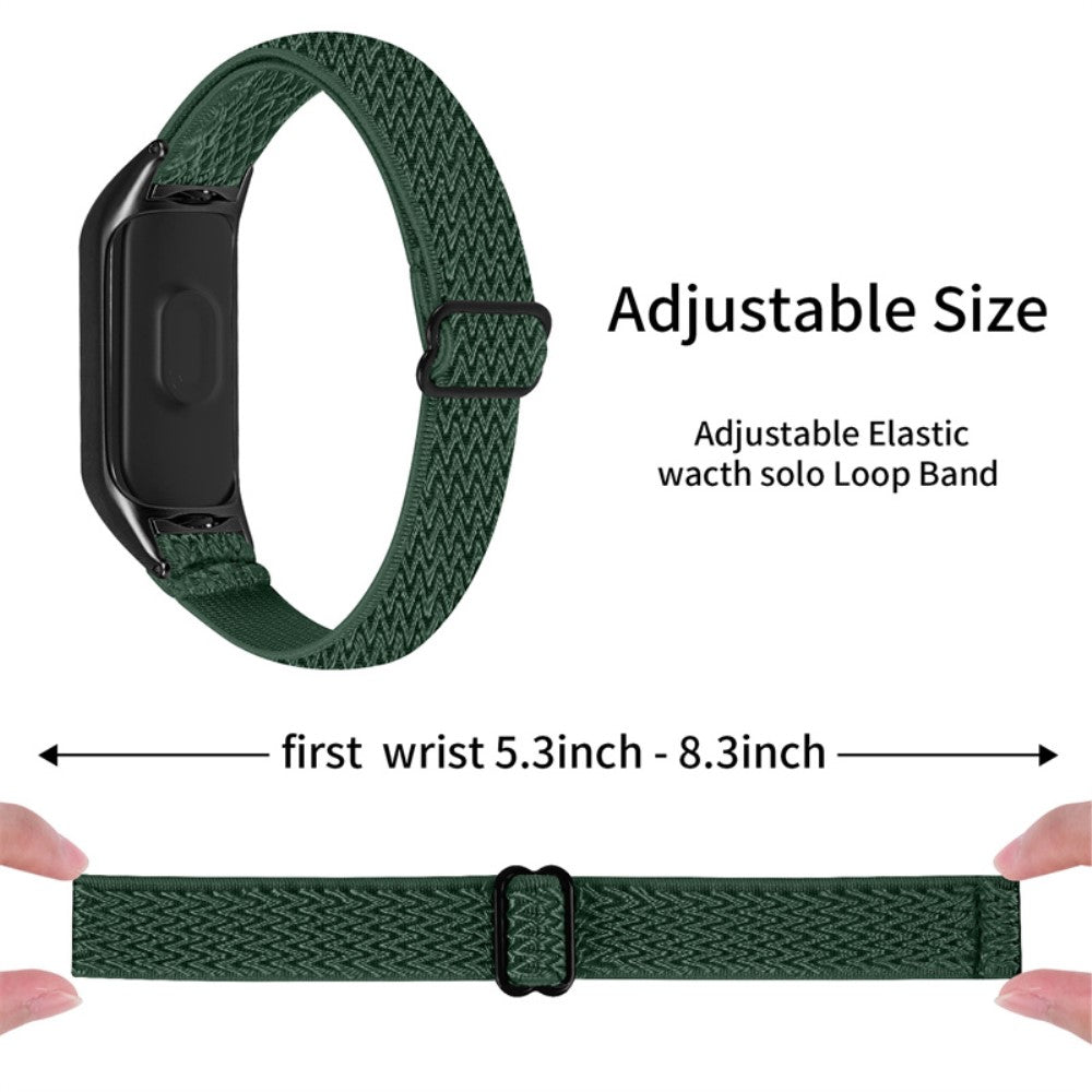 Mega pænt Xiaomi Mi Band 7 Stof Urrem - Grøn#serie_16