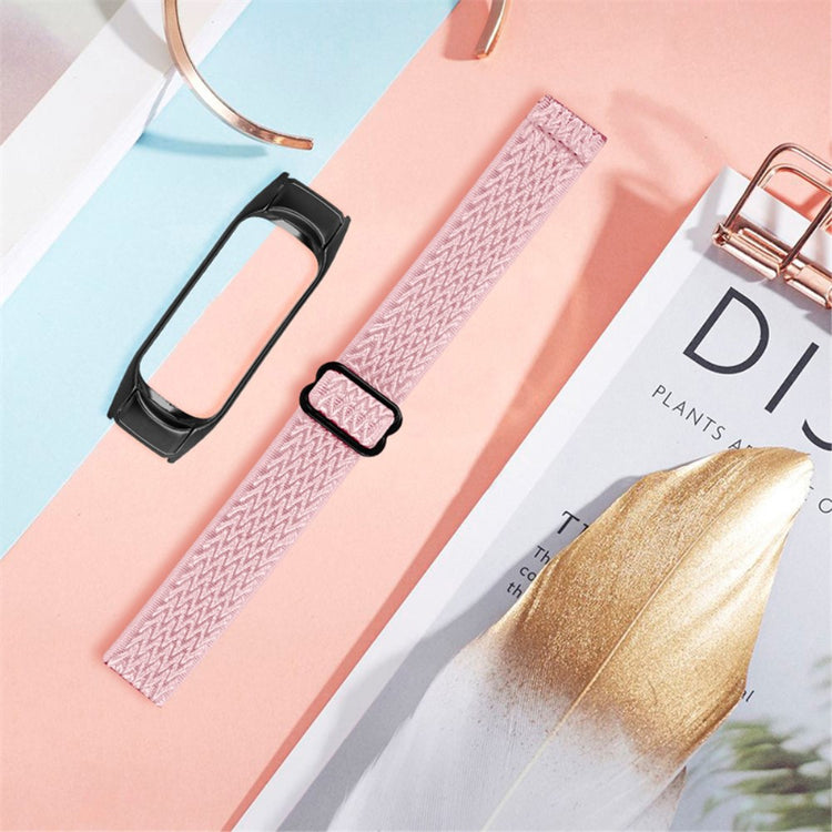 Mega pænt Xiaomi Mi Band 7 Stof Urrem - Pink#serie_17