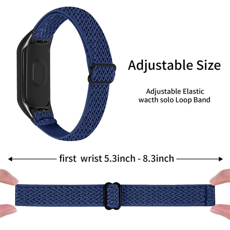 Mega pænt Xiaomi Mi Band 7 Stof Urrem - Blå#serie_19