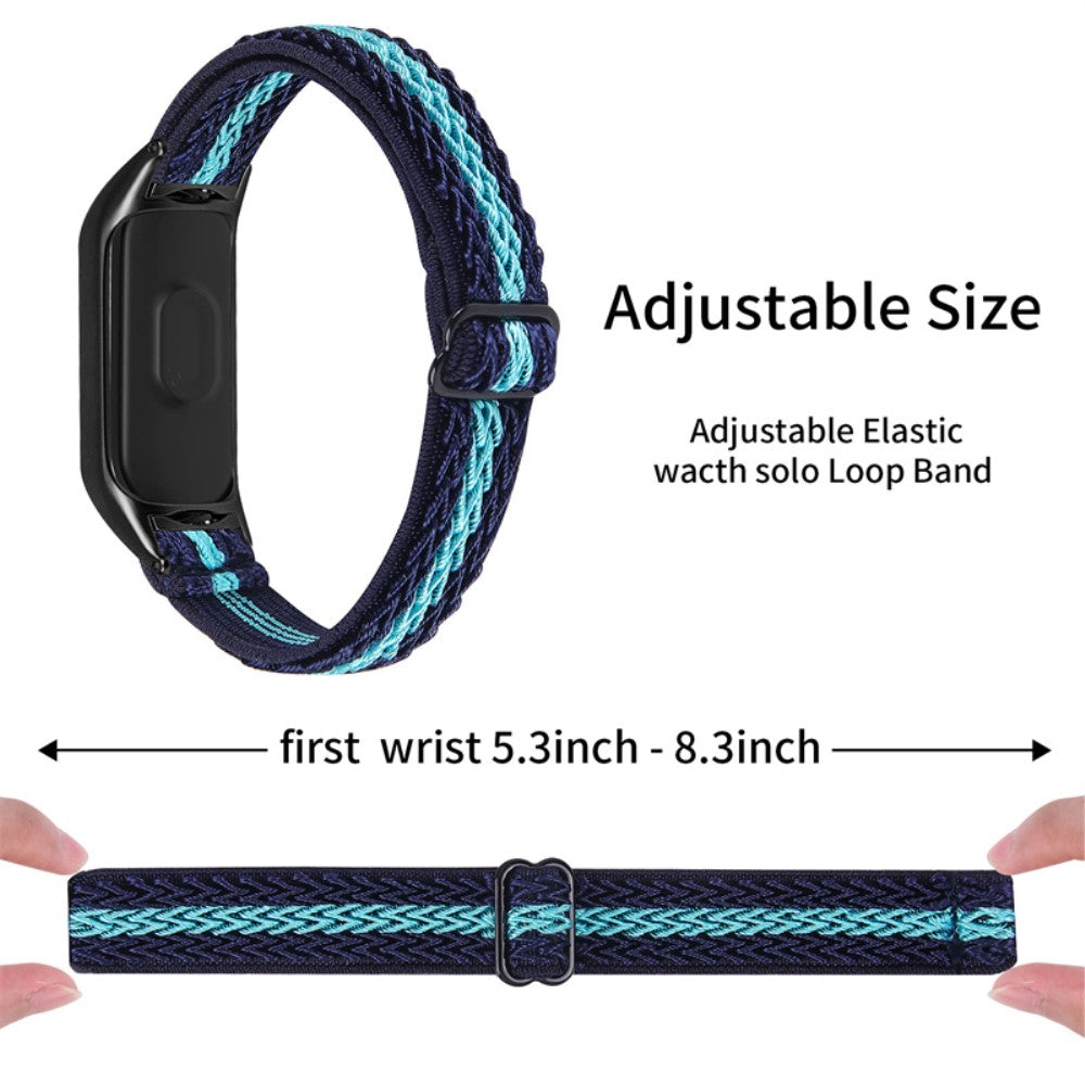 Mega pænt Xiaomi Mi Band 7 Stof Urrem - Blå#serie_20