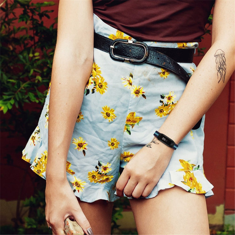 Mega pænt Xiaomi Mi Band 7 Stof Urrem - Blå#serie_20