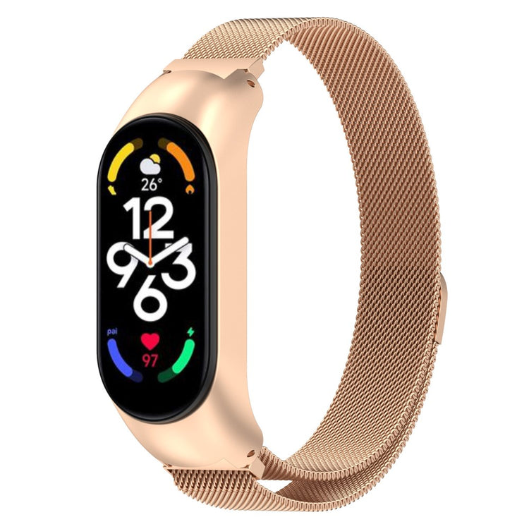 Meget fint Xiaomi Mi Band 7 Metal Rem - Guld#serie_035