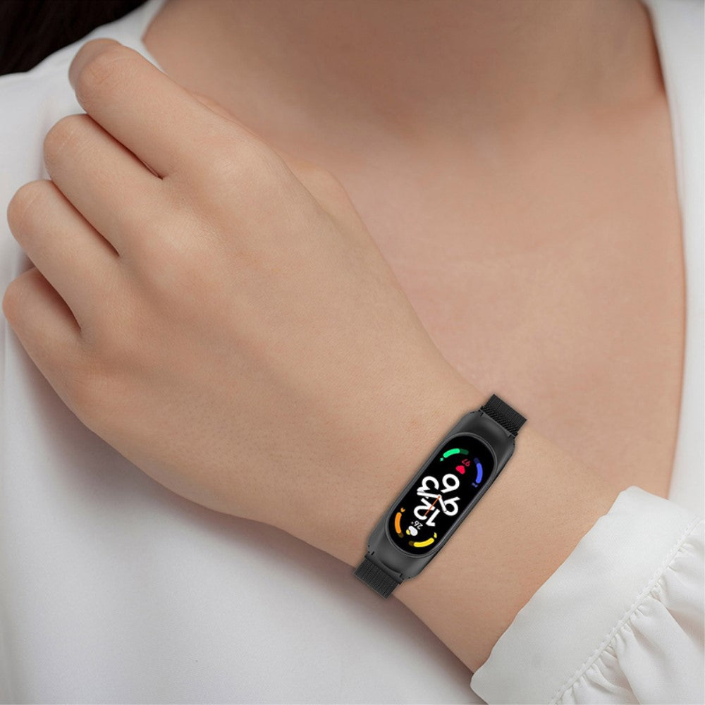 Mega kønt Xiaomi Mi Band 7 Metal Rem - Brun#serie_3