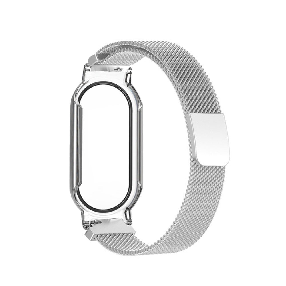 Meget nydelig Xiaomi Mi Band 7 Metal og Glas Rem - Sรธlv#serie_041