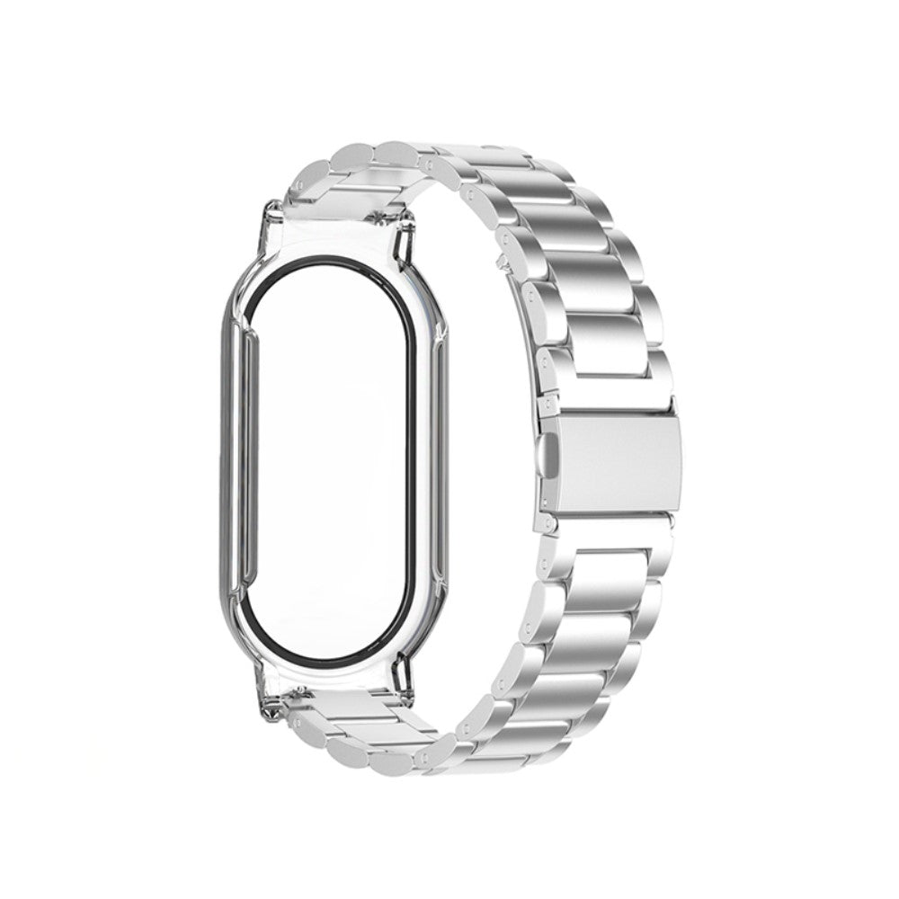 Vildt slidstรฆrk Xiaomi Mi Band 7 Metal og Glas Rem - Sรธlv#serie_044