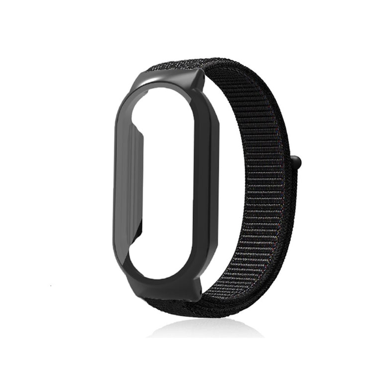 Vildt pænt Xiaomi Mi Band 7 Nylon og Glas Rem - Sort#serie_5
