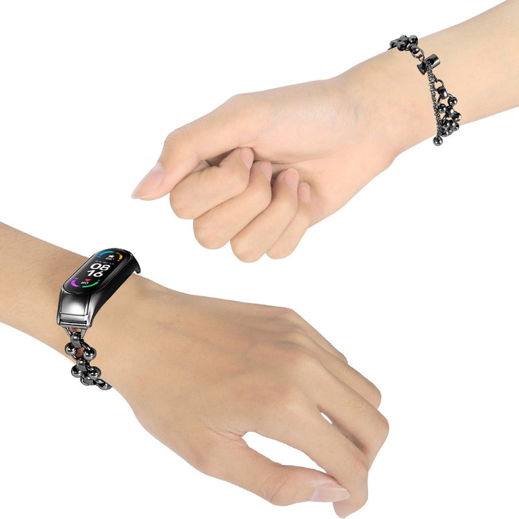 Rigtigt fantastisk Xiaomi Mi Band 7 Metal Rem - Sort#serie_1