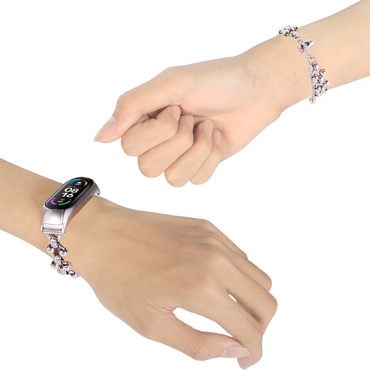 Rigtigt fantastisk Xiaomi Mi Band 7 Metal Rem - Sølv#serie_2