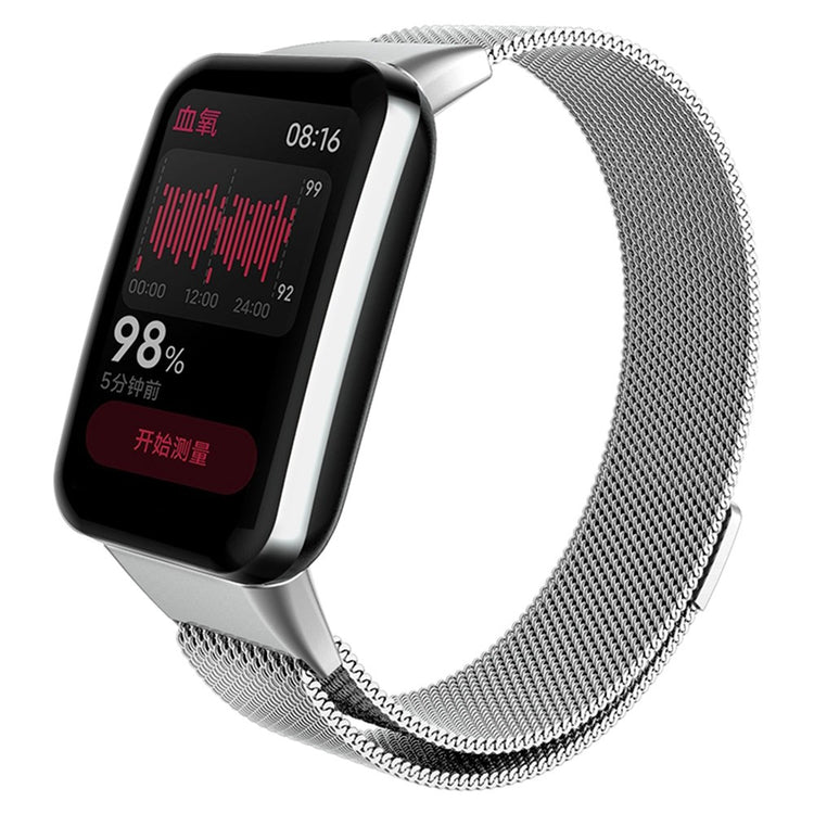 Mega fint Xiaomi Mi Band 7 Pro Metal Urrem - Sølv#serie_7