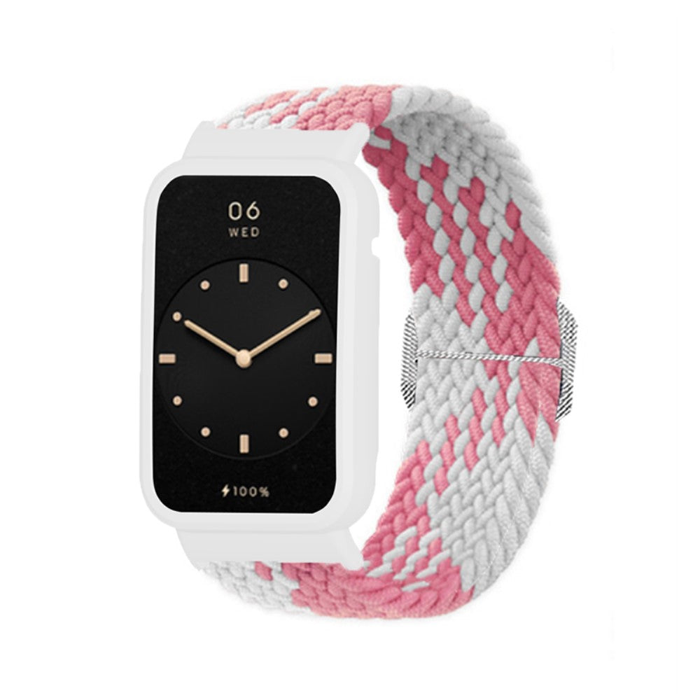 Holdbart Xiaomi Mi Band 7 Pro Nylon Rem - Pink#serie_13