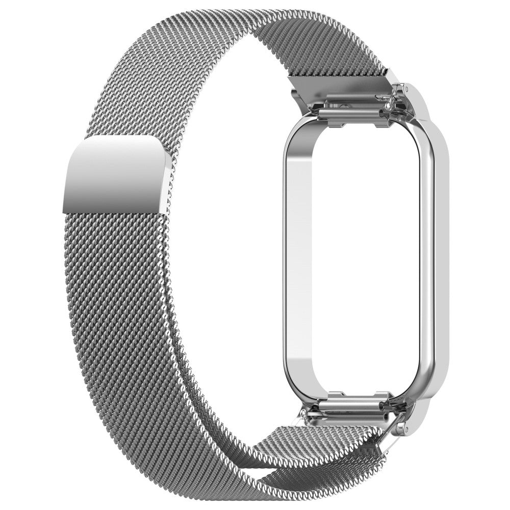 Vildt Godt Metal Rem passer til Xiaomi Redmi Band 2 - Sรธlv#serie_012