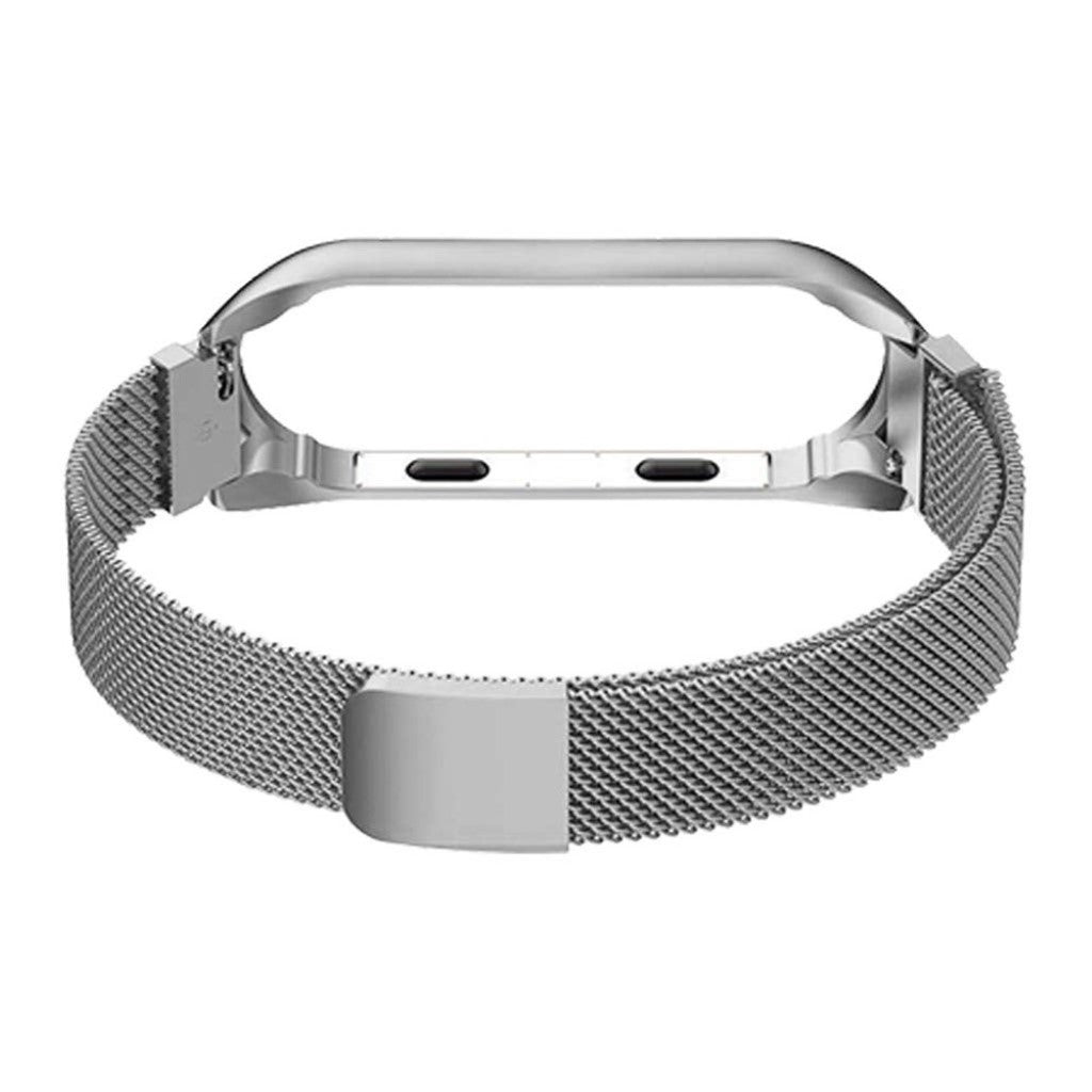 Helt vildt fantastisk Xiaomi Mi Smart Band 4 Metal Rem - Sølv#serie_2