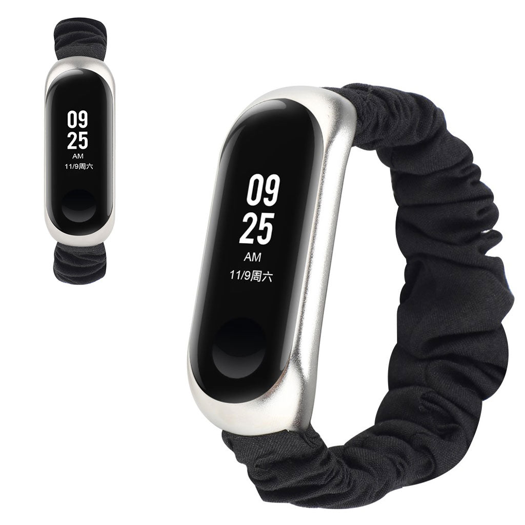 Yndigt Xiaomi Mi Smart Band 4 / Xiaomi Mi Band 3 Nylon Rem - Sort#serie_3