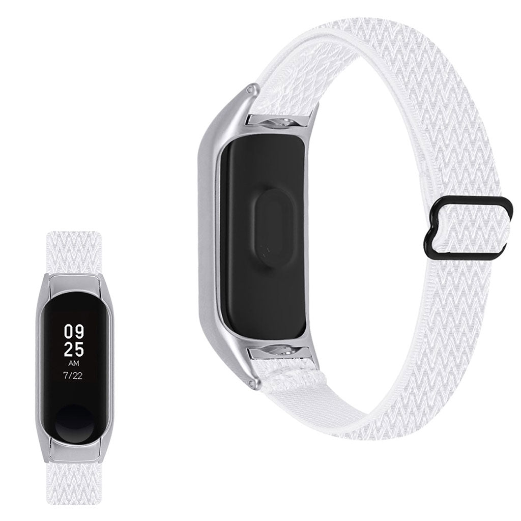 Godt Xiaomi Mi Smart Band 4 / Xiaomi Mi Band 3 Nylon Rem - Hvid#serie_12