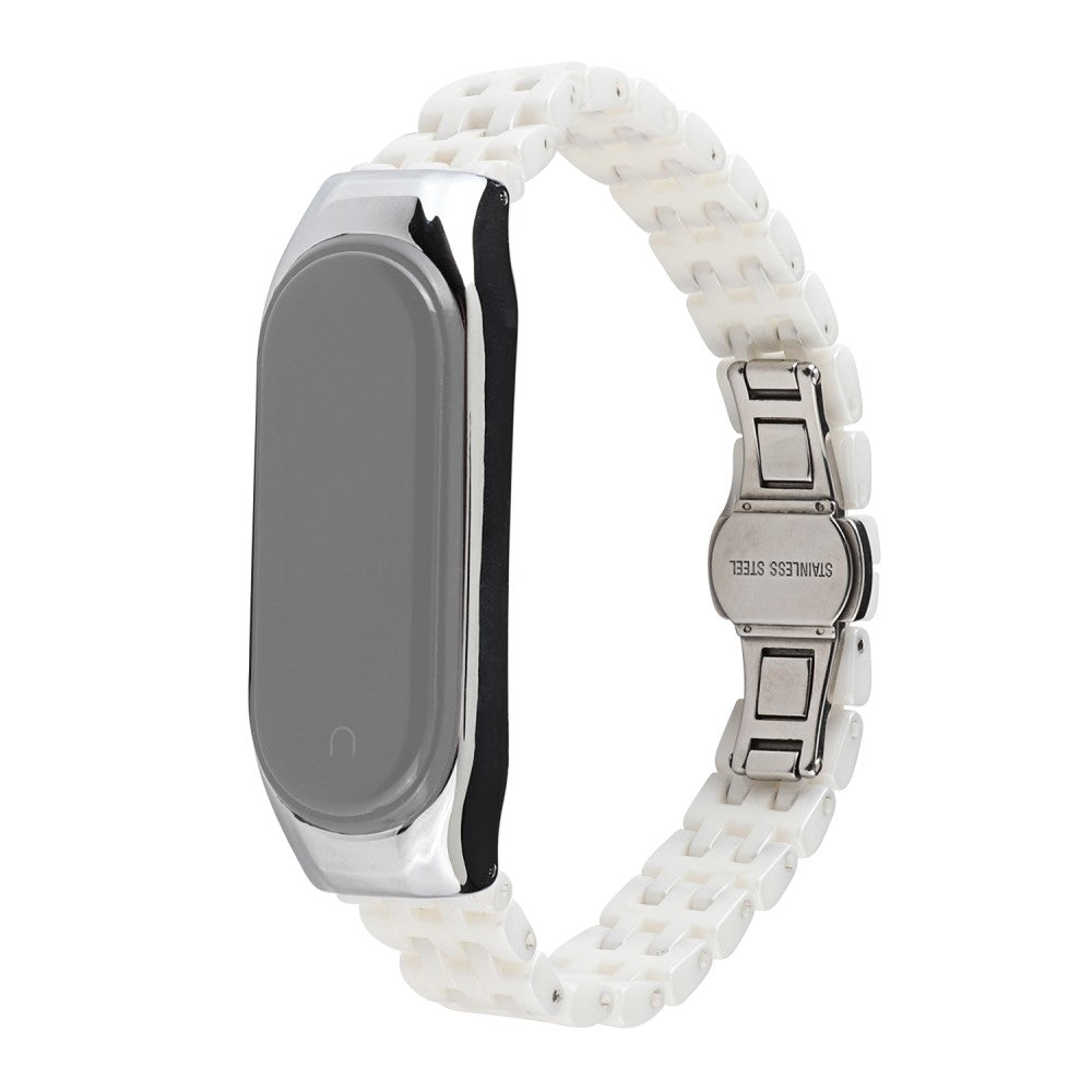 Elegant Xiaomi Mi Smart Band 4 / Xiaomi Mi Band 3 Metal Rem - Hvid#serie_4
