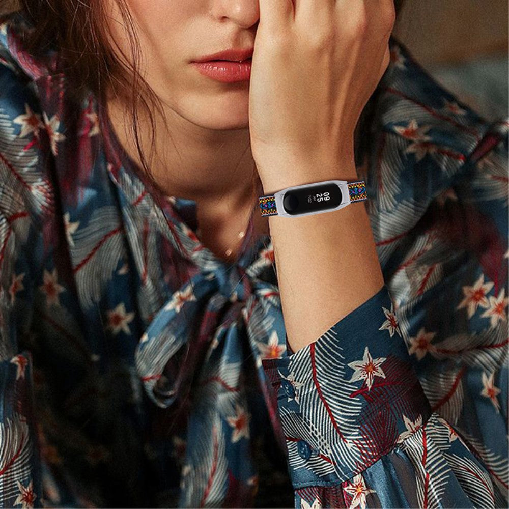 Skøn Xiaomi Mi Smart Band 4 / Xiaomi Mi Band 3 Stof Urrem - Flerfarvet#serie_2