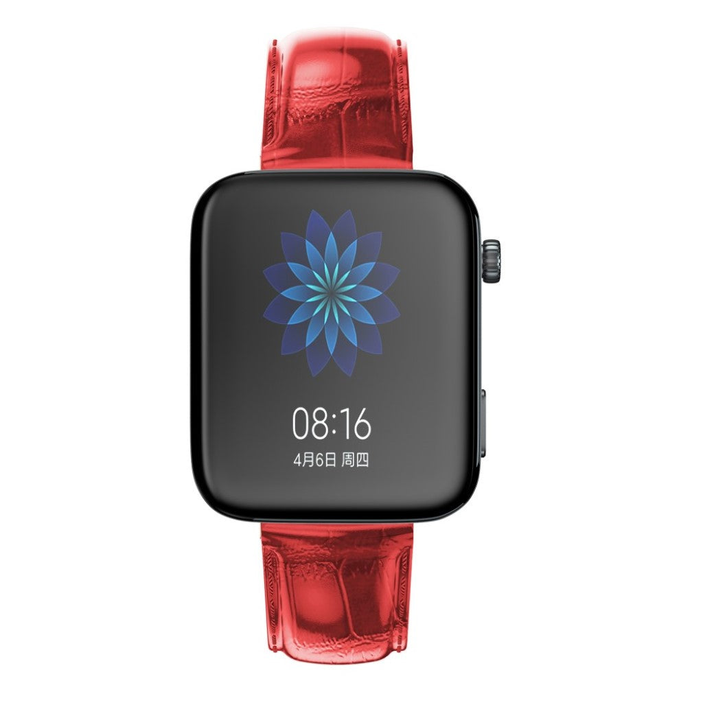 Mega skøn Xiaomi Mi Watch Ægte læder Rem - Rød#serie_3