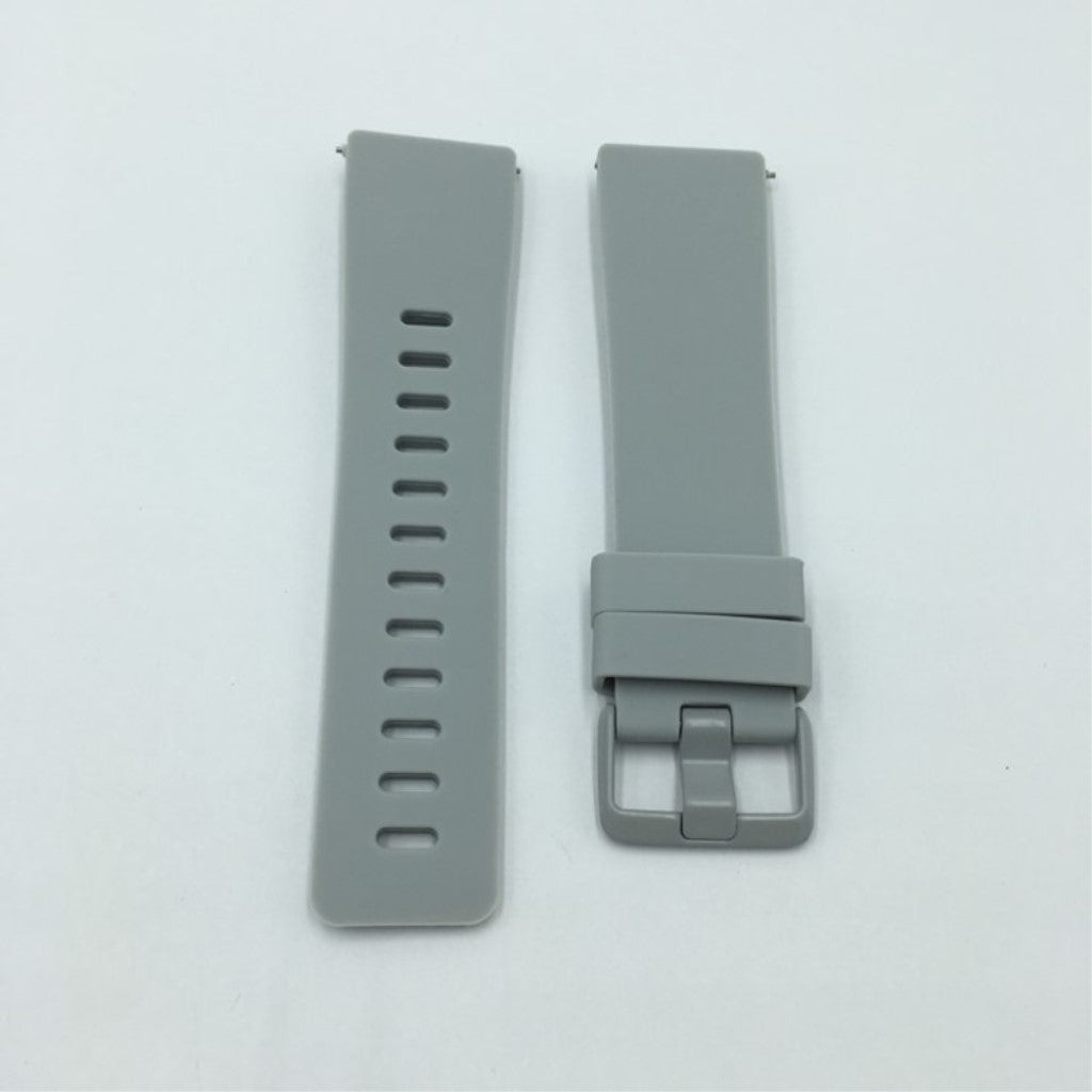 Vildt skøn Fitbit Versa 2 Silikone Rem - Sølv#serie_2