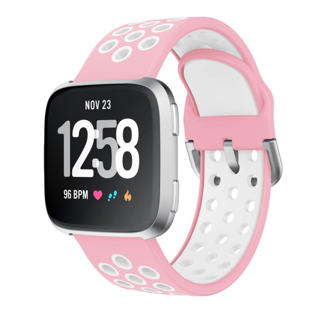 Meget fed Fitbit Versa 2 Silikone Rem - Pink#serie_4