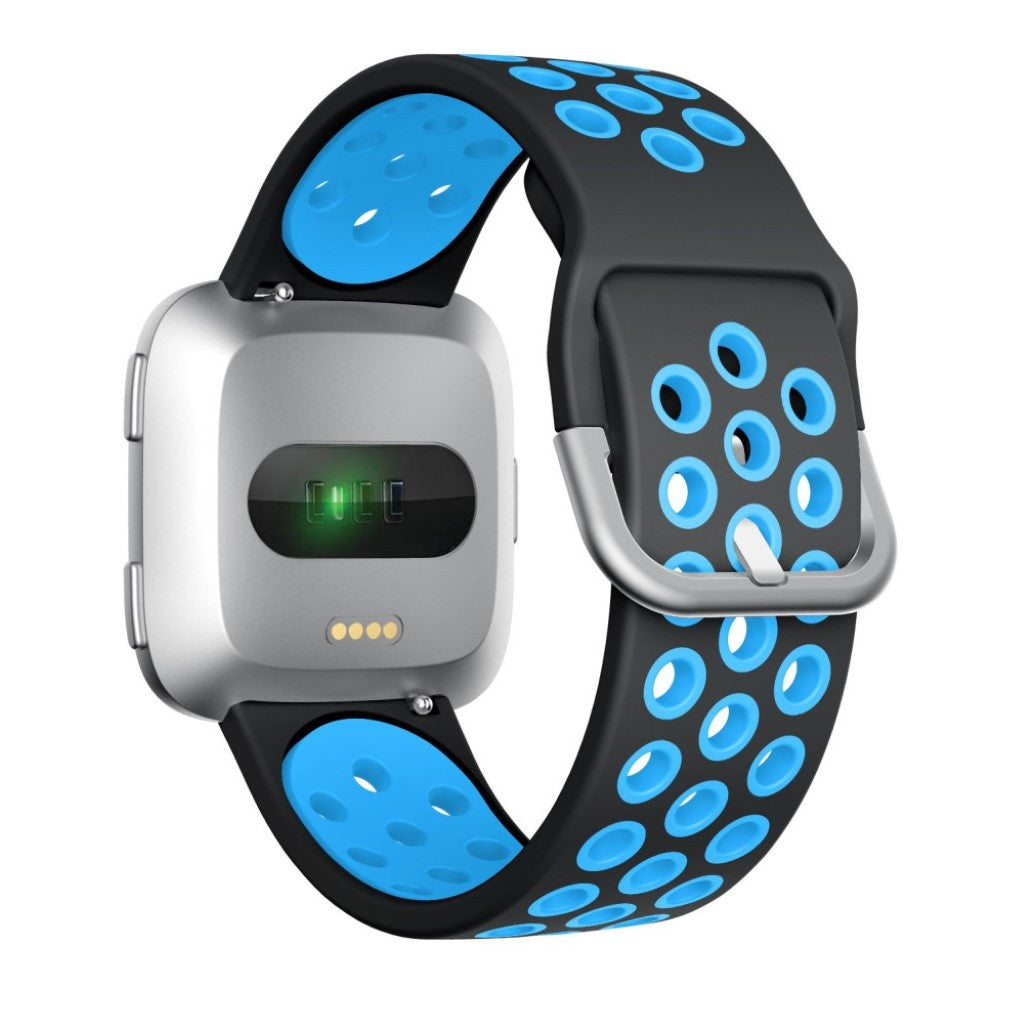Meget fed Fitbit Versa 2 Silikone Rem - Blå#serie_5