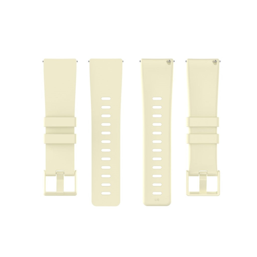 Stilfuld Fitbit Versa 2 / Fitbit Versa Lite Silikone Rem - Størrelse: L - Brun#serie_6