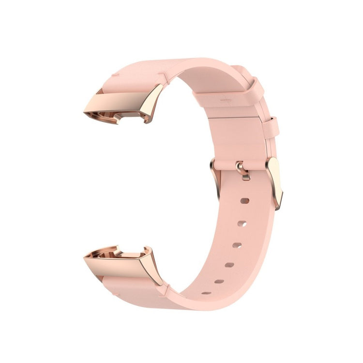 Mega kønt Fitbit Charge 4 / Fitbit Charge 3 Ægte læder Rem - Pink#serie_4