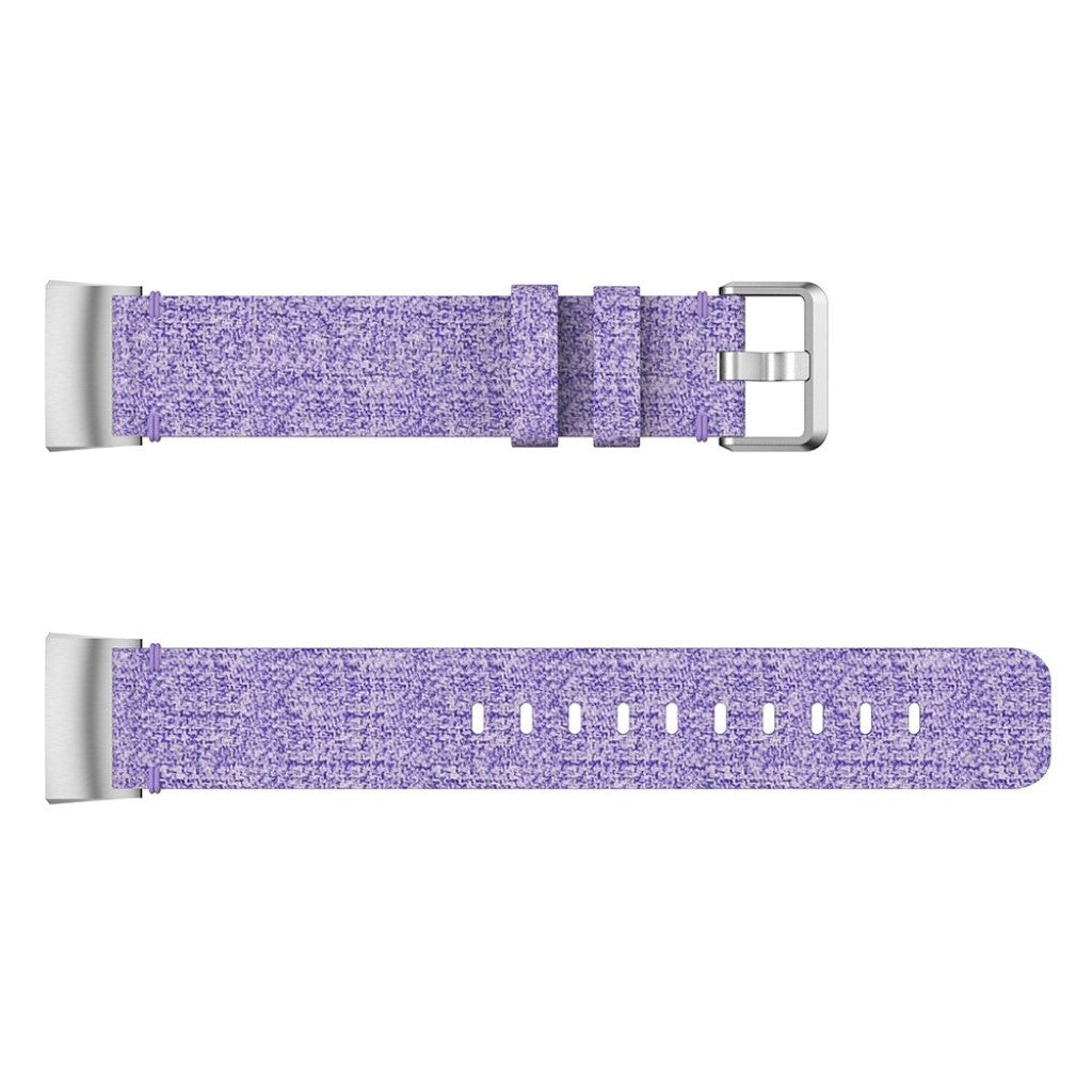 Meget kønt Fitbit Charge 4 / Fitbit Charge 3 Nylon Rem - Lilla#serie_4