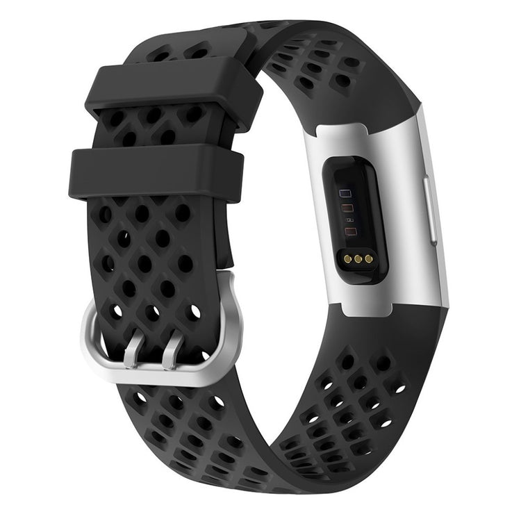 Meget sejt Fitbit Charge 4 / Fitbit Charge 3 Silikone Rem - Sort#serie_1
