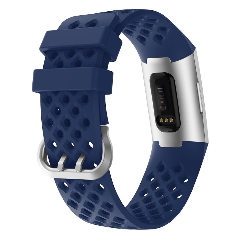 Meget sejt Fitbit Charge 4 / Fitbit Charge 3 Silikone Rem - Blå#serie_5