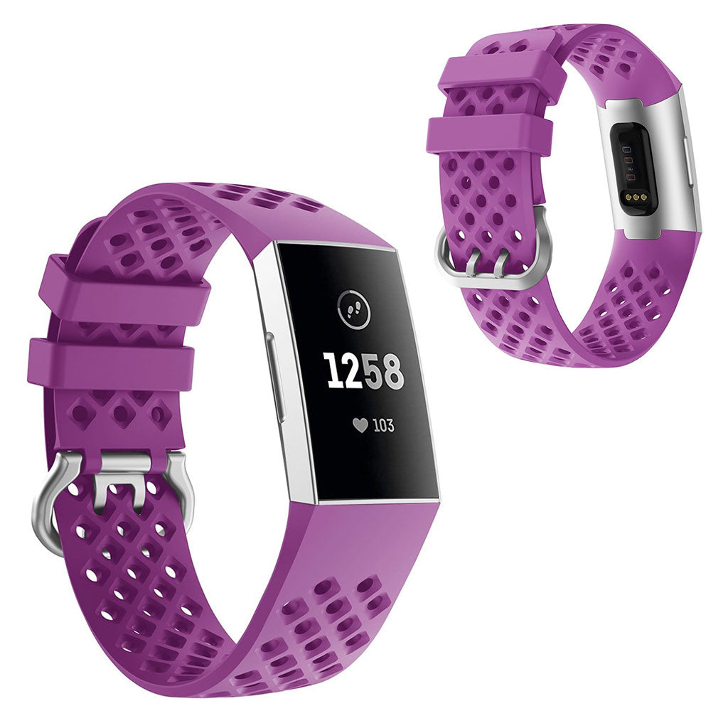 Meget sejt Fitbit Charge 4 / Fitbit Charge 3 Silikone Rem - Lilla#serie_6