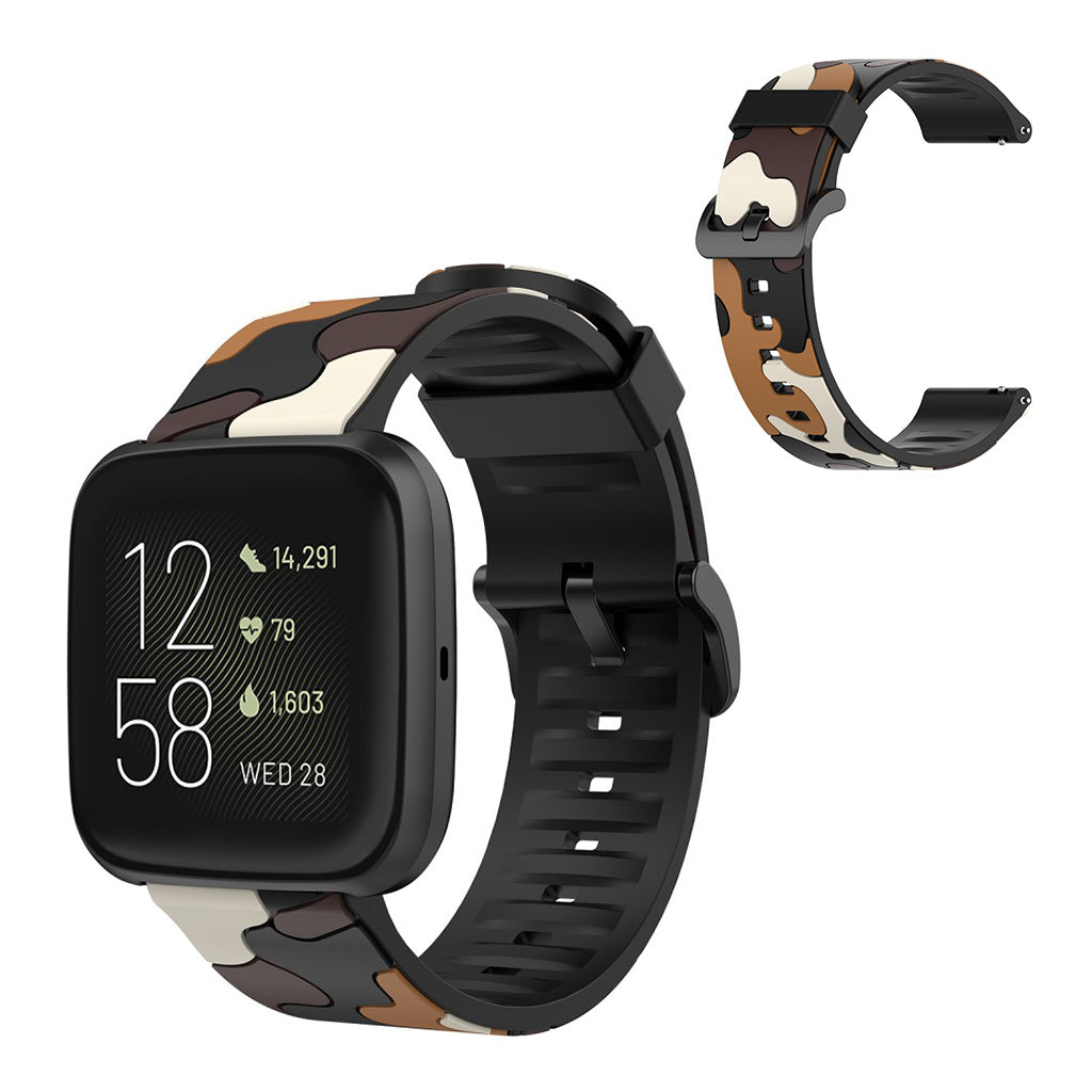 Fantastisk Fitbit Versa 2 / Fitbit Versa Lite Silikone Rem - Brun#serie_5