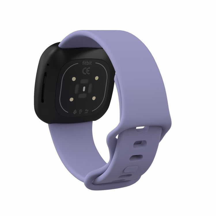 Helt vildt kønt Fitbit Versa 3 / Fitbit Sense Silikone Rem - Størrelse: S - Lilla#serie_17