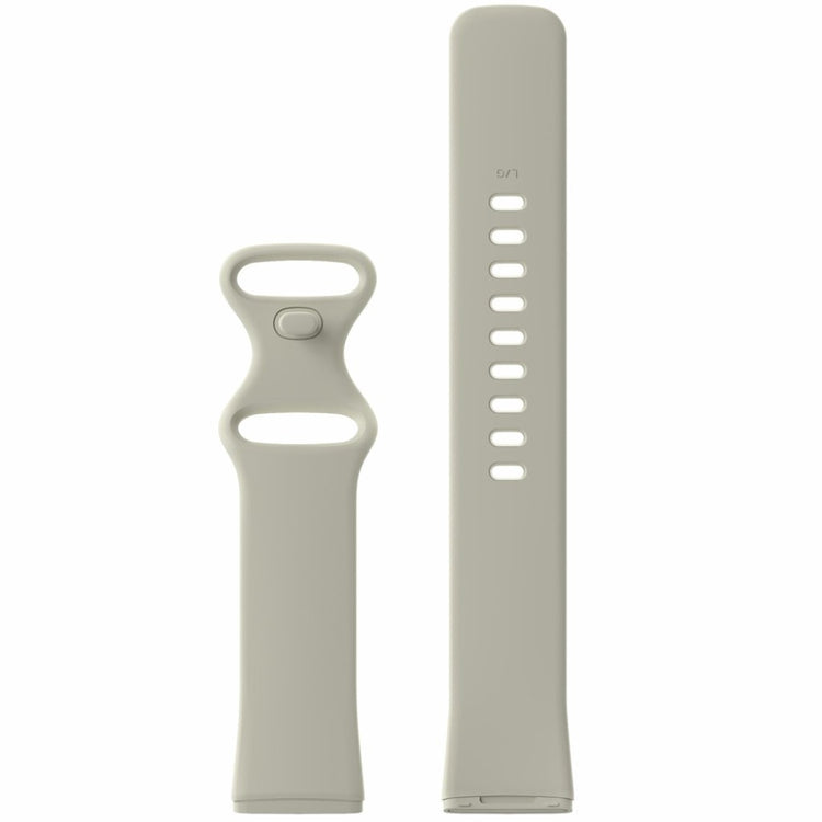Helt vildt sejt Fitbit Versa 3 / Fitbit Sense Silikone Rem - Størrelse: L - Beige#serie_16