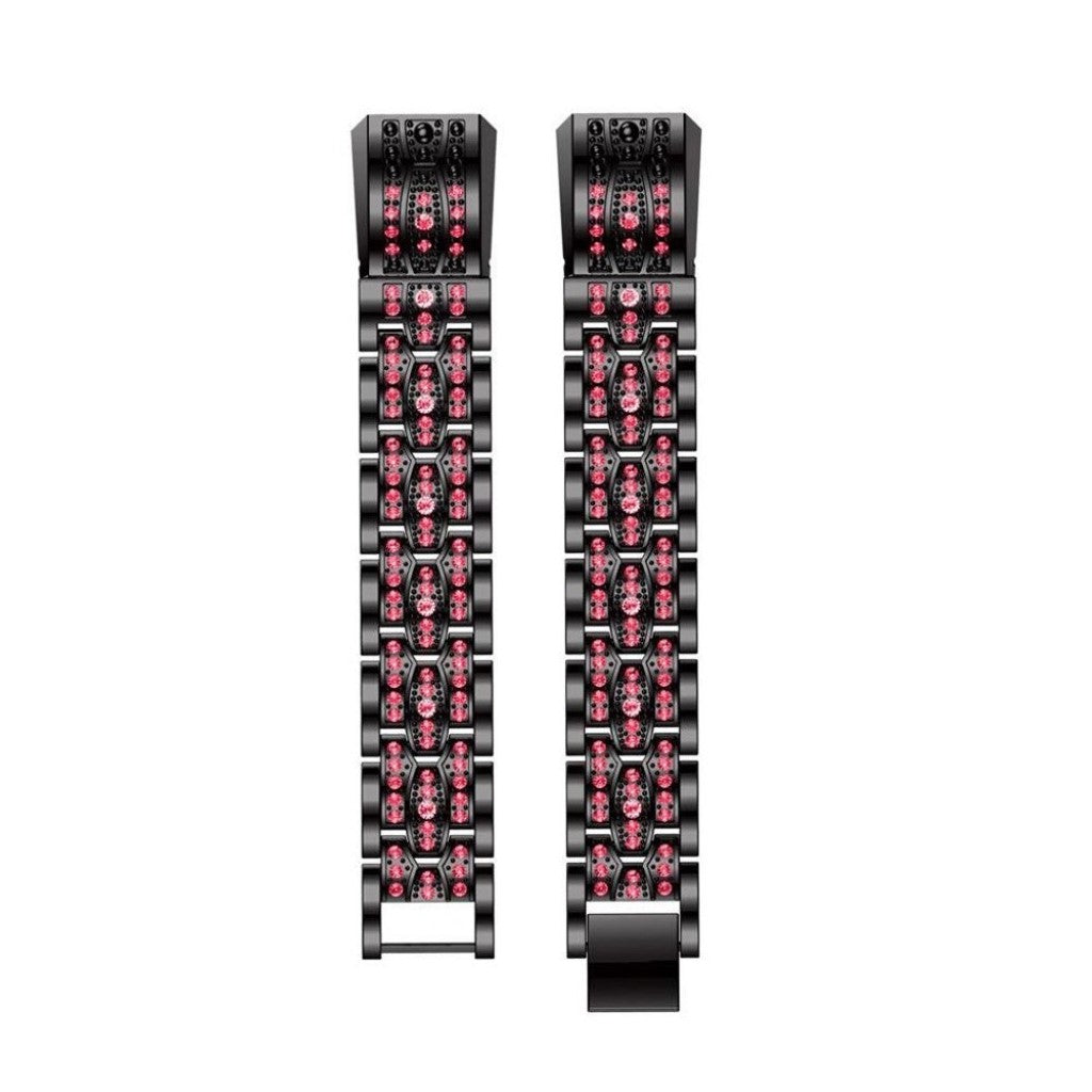 Vildt pænt Fitbit Alta Metal og Rhinsten Rem - Pink#serie_2