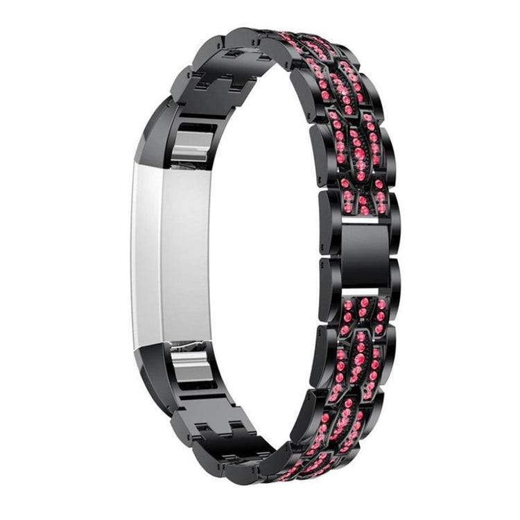 Vildt pænt Fitbit Alta Metal og Rhinsten Rem - Pink#serie_2